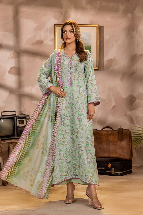 SAF-23-SAFWA SAFRON 3-PIECE FINE DIGITAL PRINTED UNSTITCHED LAWN COLLECTION VOL-03