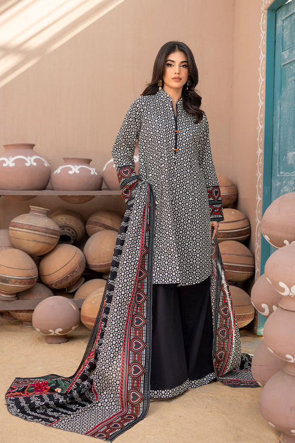 RSV-04-RASBERRY DORIA 3-PIECE PRINTED UNSTITCHED LAWN COLLECTION