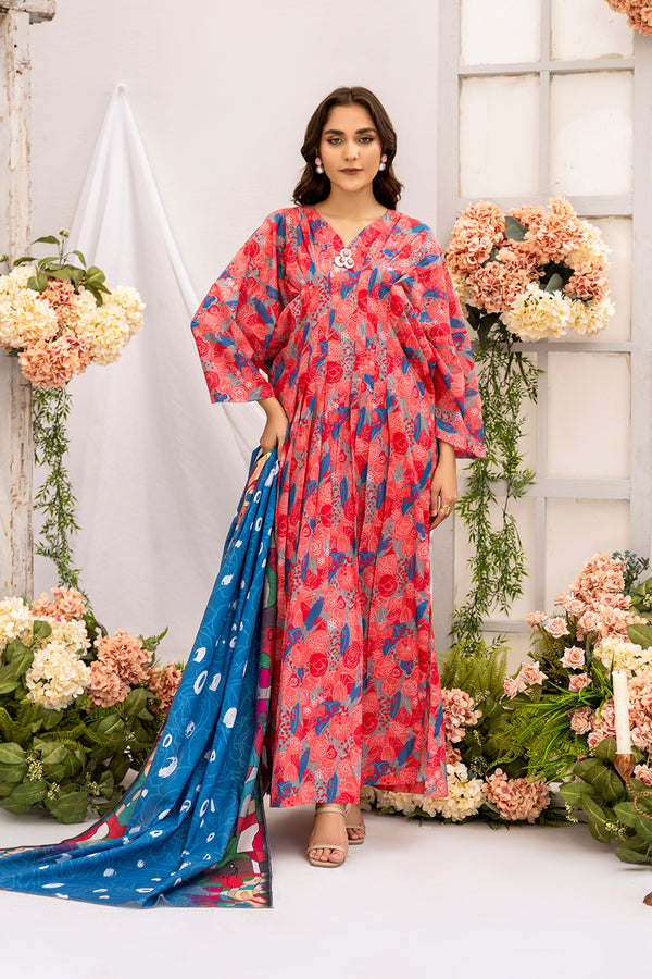 SPH-64-SAFWA PRAHA 3-PIECE FINE DIGITAL PRINTED UNSTITCHED LAWN COLLECTION VOL-07