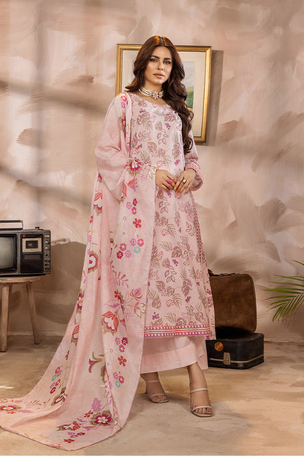 SAF-26-SAFWA SAFRON 3-PIECE FINE DIGITAL PRINTED UNSTITCHED LAWN COLLECTION VOL-03