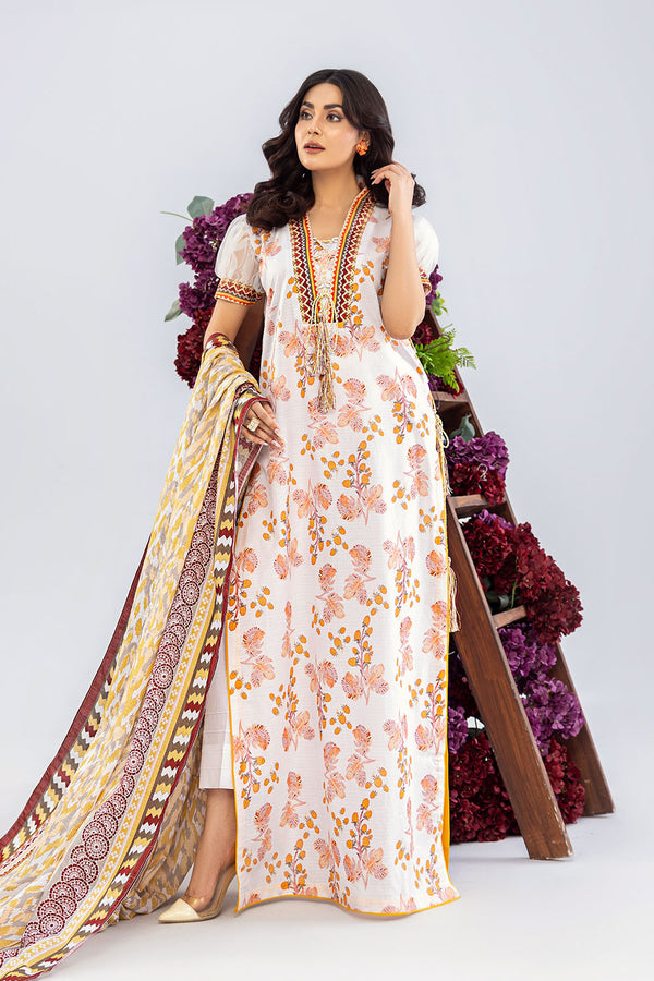 SAF-08-SAFWA SAFRON 3-PIECE FINE DIGITAL PRINTED UNSTITCHED LAWN COLLECTION VOL-01