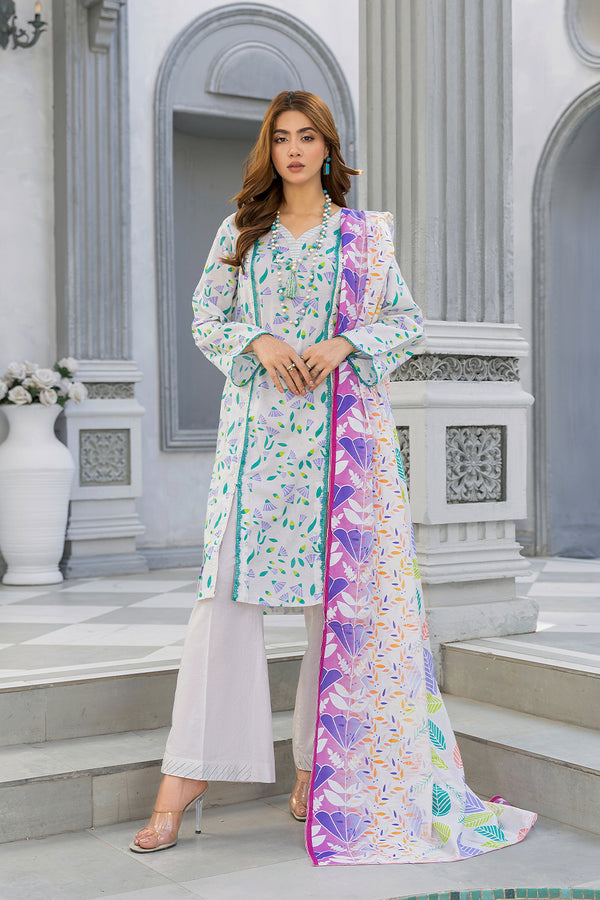 SPH-34-SAFWA PRAHA 3-PIECE FINE DIGITAL PRINTED UNSTITCHED LAWN COLLECTION VOL-04