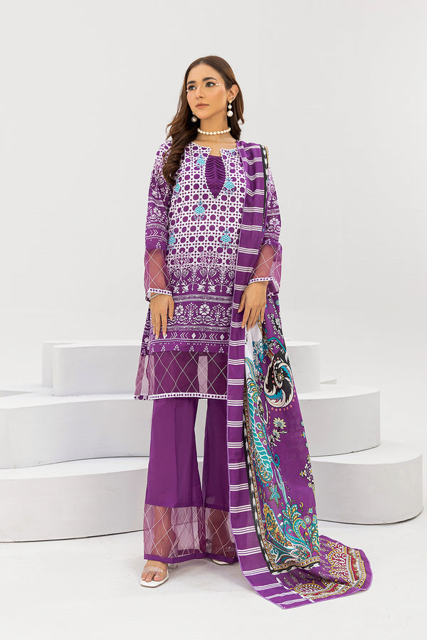 SPH-29-SAFWA PRAHA 3-PIECE FINE DIGITAL PRINTED UNSTITCHED LAWN COLLECTION VOL-03