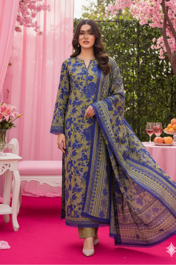 ODE18 | 3PC UNSTITCHED