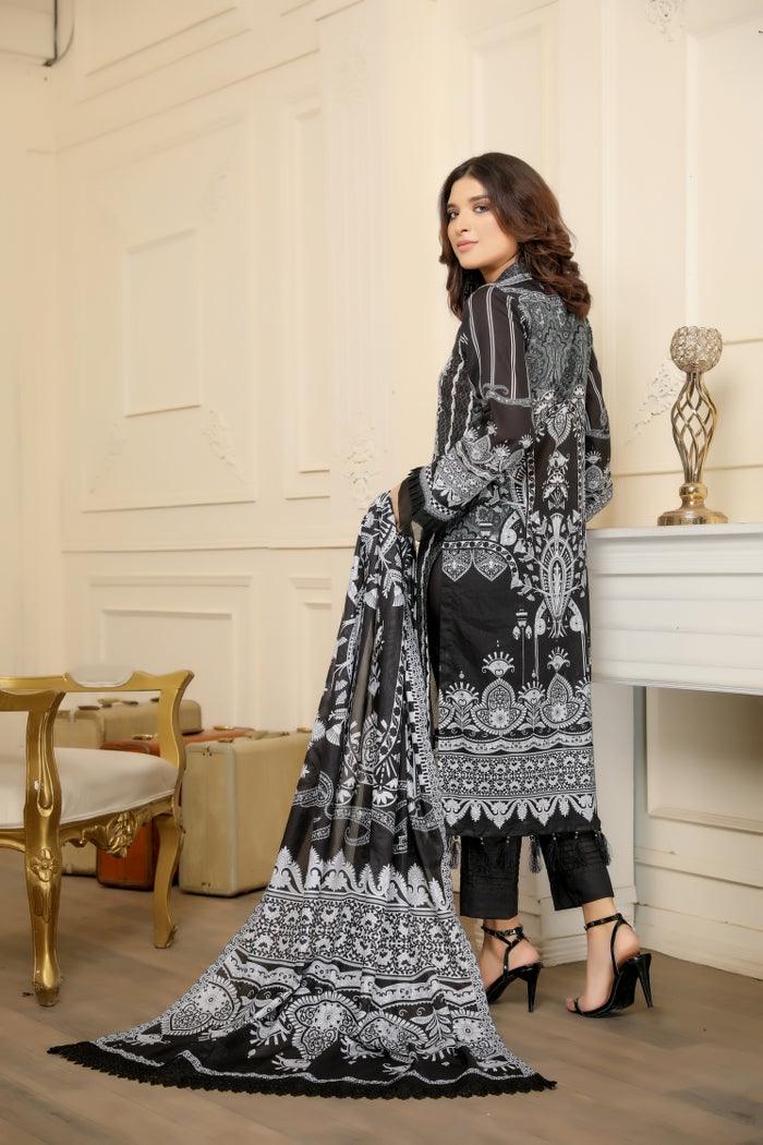 BS-03 - SAFWA BLACK EMBROIDERED COLLECTION VOL 01 - SAFWA Brand