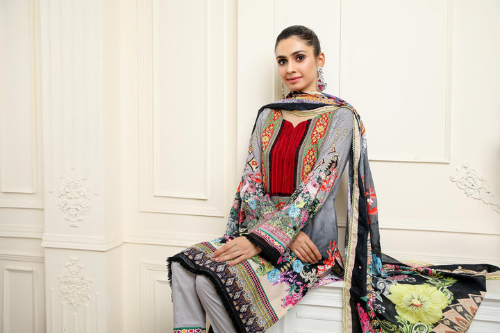 SPC-06 - SAFWA PRAHA COLLECTION 3 PIECE SUIT - Three Piece Suit-SAFWA -SAFWA Brand Pakistan online shopping for Designer Dresses | SAFWA | DRESS | DESIGN | DRESSES | PAKISTANI DRESSES