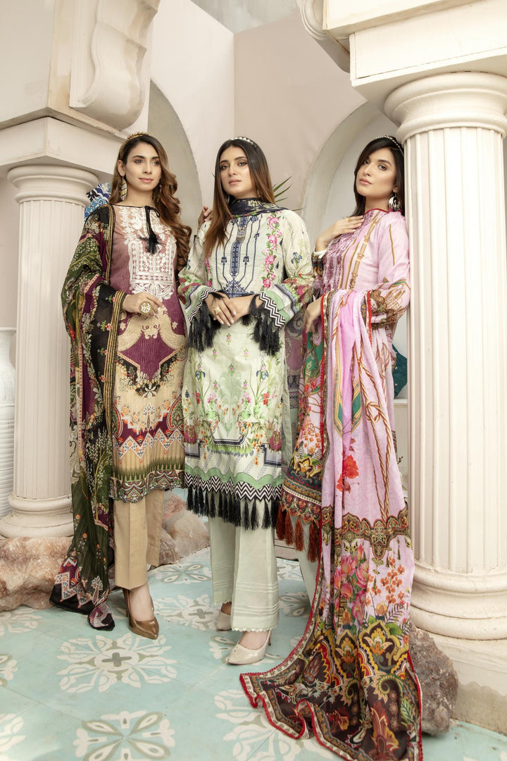 SOC-06 - SAFWA OREGANO EMBROIDERED COLLECTION VOL 01 2022 Dresses | Dress Design | Pakistani Dresses | Online Shopping in Pakistan