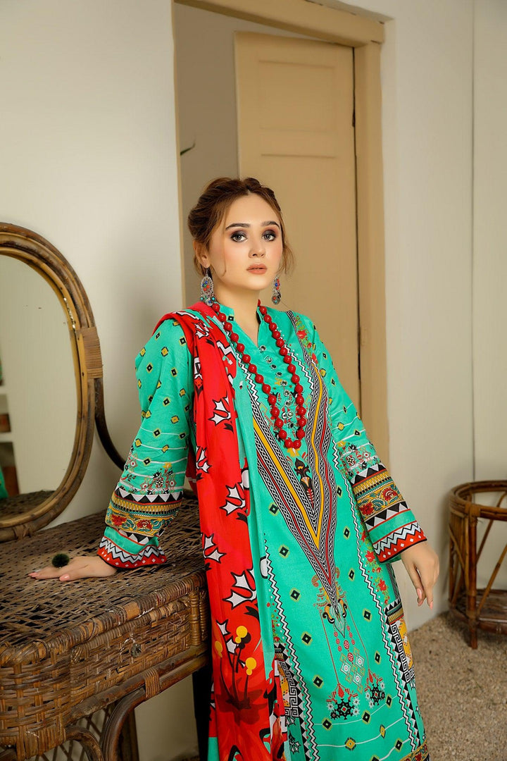 SDP-06 - SAFWA DIGITAL PRINTS 3-PIECE COLLECTION VOL 08 Digital Printed 3-Piece Dress. Dresses | Dress Design | Pakistani Dresses | Online Shopping in Pakistan