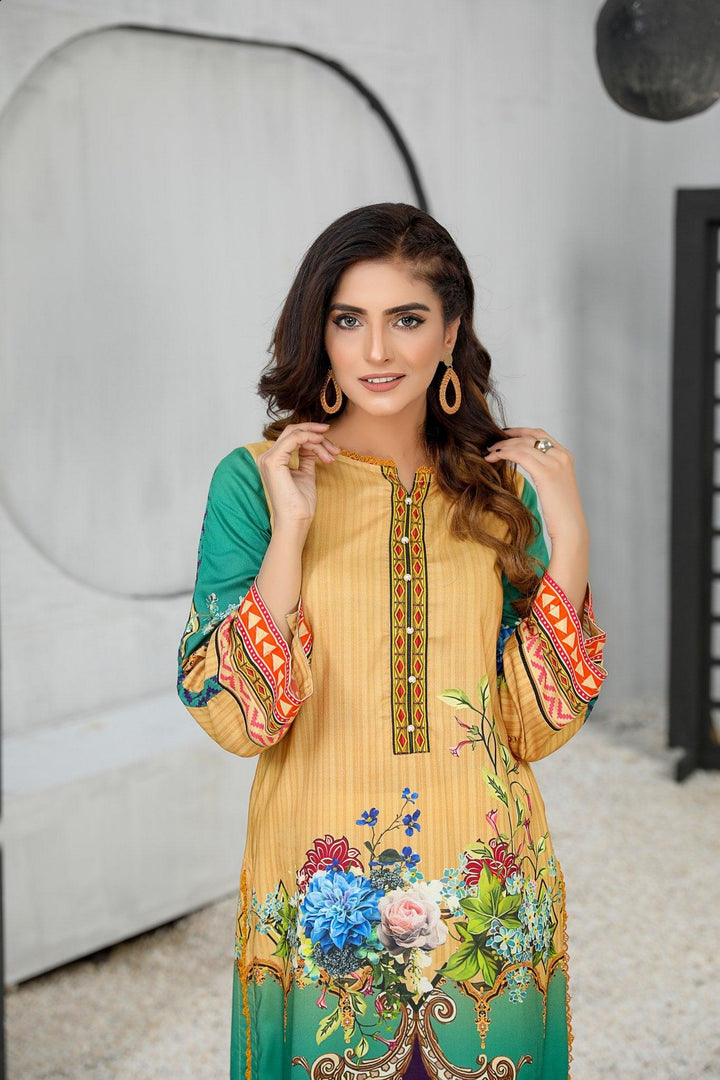 SVK-10- SAFWA DIGITAL VISCOSE KURTI COLLECTION VOL 01 2022 | Dresses & Clothes | Dress Design | Dress | Winter Collection