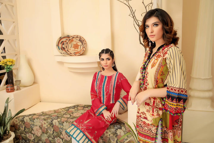 SPK-119- SAFWA DIGTAL PRINTS LAWN COLLECTION- 2021 Safwa-Pakistani Dresses-Dresses-Kurti-Shop Online