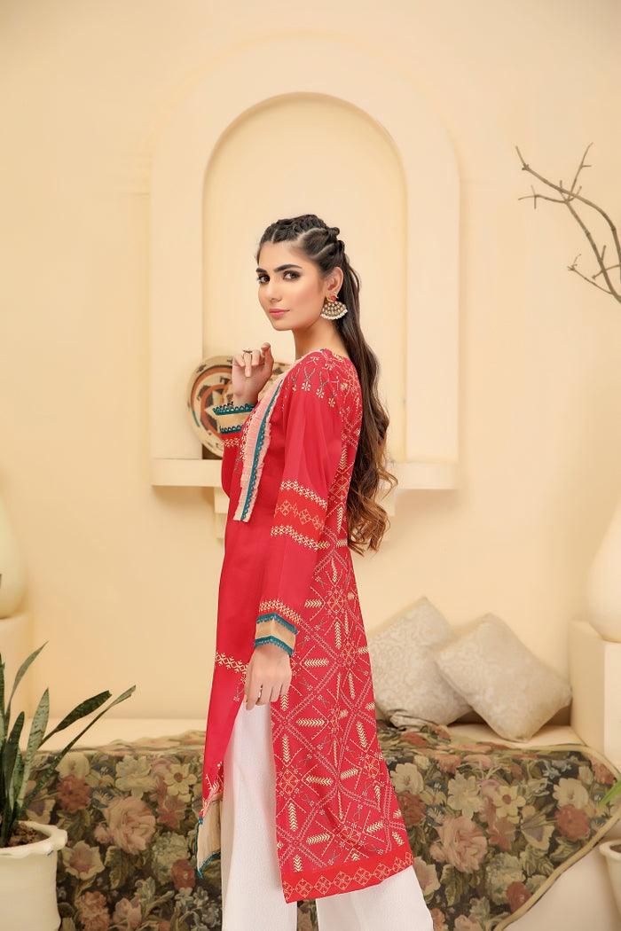 SPK-119- SAFWA DIGTAL PRINTS LAWN COLLECTION- 2021 Safwa-Pakistani Dresses-Dresses-Kurti-Shop Online