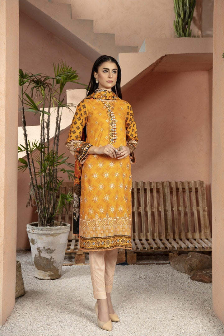 SBT-14 - SAFWA BOTANIC EMBROIDERED 3-PIECE COLLECTION VOL 02 Dresses | Dress Design | Pakistani Dresses | Online Shopping in Pakistan 2022