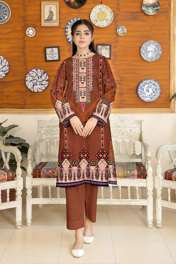 S2V-15 - SAFWA DIGITAL VISCOSE 2 PIECE - VISCOSE KAMEEZ - VISCOSE TROUSER - Safwa Pakistan Fashion 