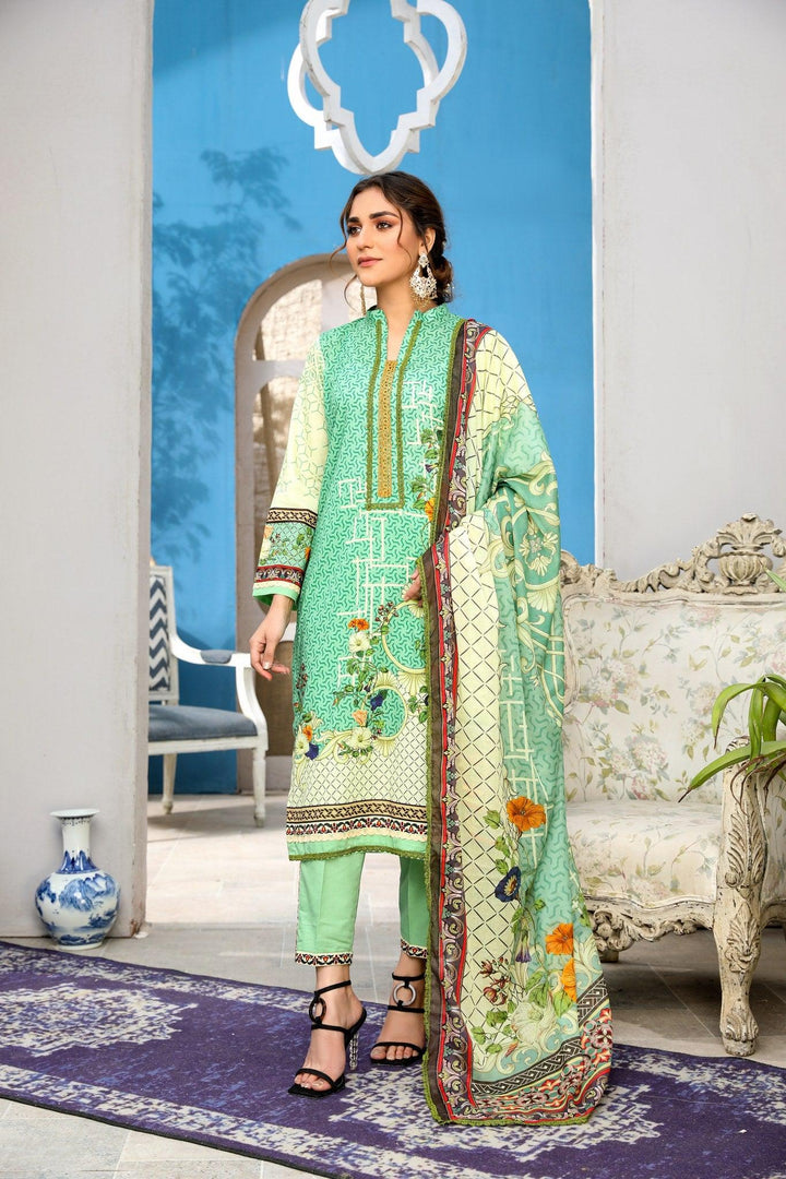 SPC-16 - SAFWA PRAHA COLLECTION 3 PIECE SUIT - Three Piece Suit-SAFWA -SAFWA Brand Pakistan online shopping for Designer Dresses | SAFWA | DRESS | DESIGN | DRESSES | PAKISTANI DRESSES