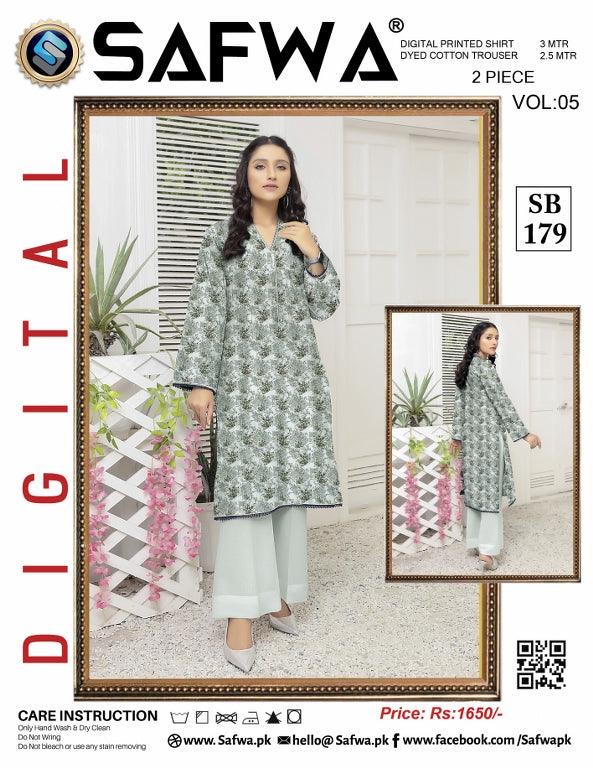 SB-179 - SAFWA DIGITAL PRINT 2-PIECE LAWN COLLECTION 2021