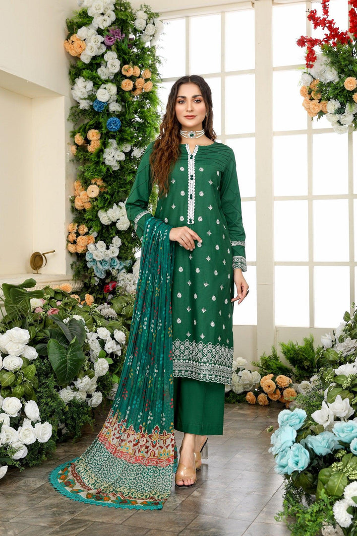 SEC-17 - SAFWA ETSY 3-PIECE EMBROIDERED COLLECTION 2022 Dresses | Dress Design | Shirts | Kurti