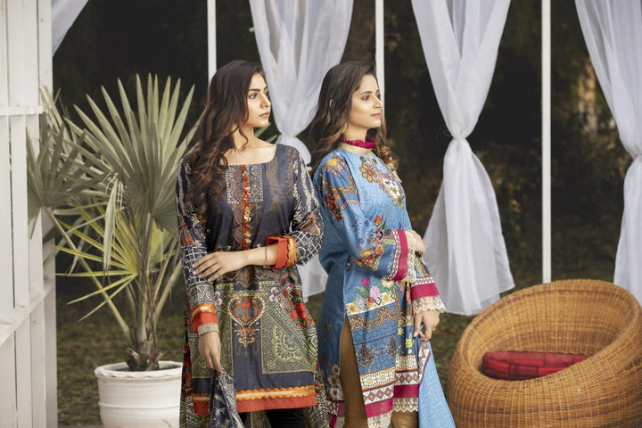 SL-18 -SAFWA LAWN-SALVIA COLLECTION VOL 03 2020 - PRINTED -2 PIECE DRESS - Safwa |Dresses| Pakistani Dresses| Fashion|Online Shopping