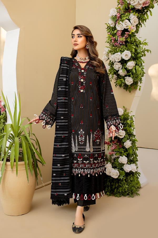 SAR-06 - SAFWA STARLA EMBROIDERED KHADDAR COLLECTION