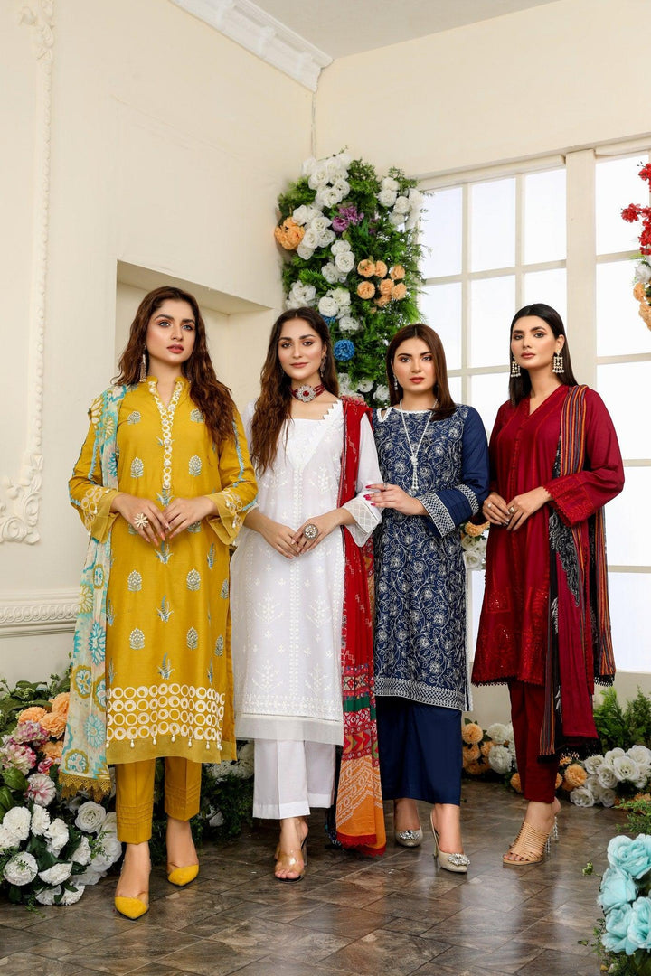 SEC-25 - SAFWA ETSY 3-PIECE EMBROIDERED COLLECTION VOL 02 - SAFWA Brand