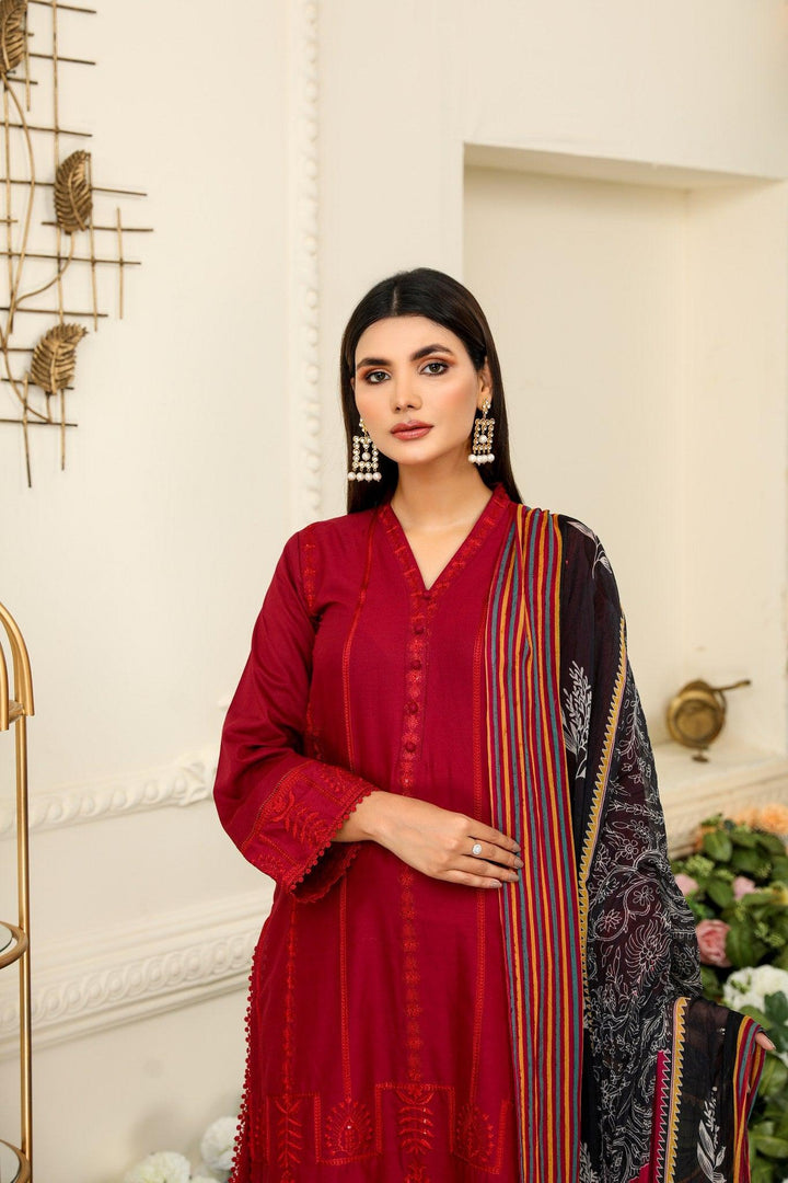 SEC-25 - SAFWA ETSY 3-PIECE EMBROIDERED COLLECTION VOL 02 - SAFWA Brand