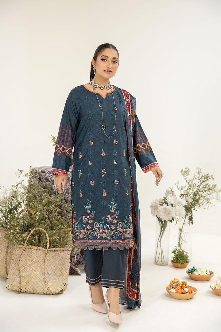 SBT-27 - SAFWA BOTANIC EMBROIDERED COLLECTION