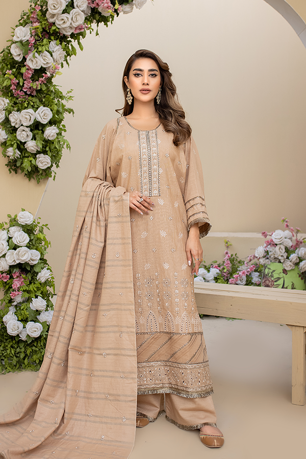 SAR-09 - SAFWA STARLA EMBROIDERED KHADDAR COLLECTION