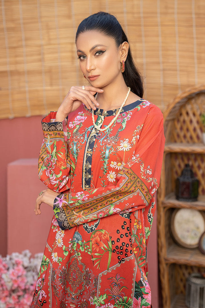 SKD 261 - SAFWA DIGITAL COTTON KURTI