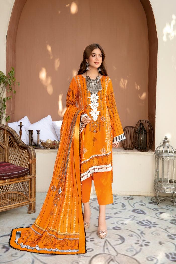 SPR-50 - SAFWA PRAHA COLLECTION 3 PIECE SUIT 2021 - Three Piece Suit-SAFWA -SAFWA Brand Pakistan online shopping for Designer Dresses| SAFWA| DRESS| DESIGN| DRESSES| PAKISTANI DRESSES