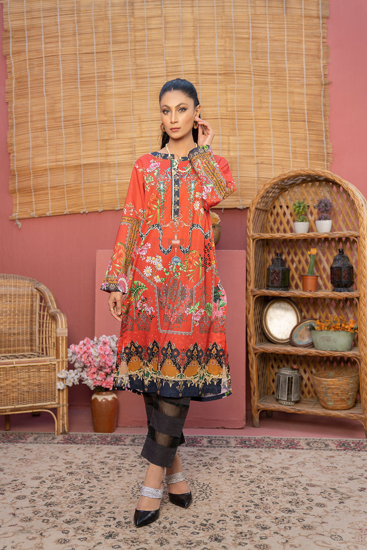 SKD 261 - SAFWA DIGITAL COTTON KURTI