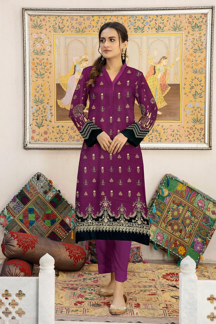 S2V-06 - SAFWA DIGITAL VISCOSE 2 PIECE - VISCOSE KAMEEZ - VISCOSE TROUSER - Safwa Pakistan Fashion 