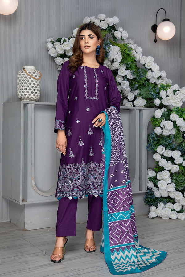 SEC-92 - SAFWA ETSY 3-PIECE EMBROIDERED COLLECTION VOL 08