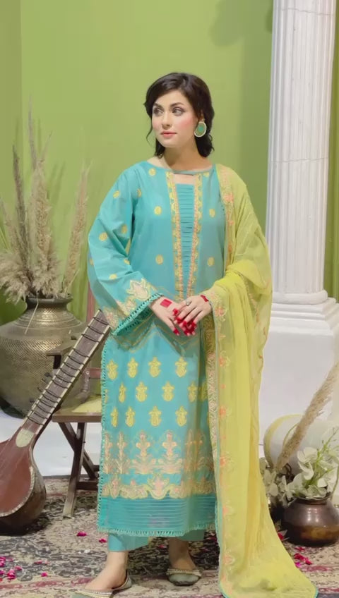 OPC-06 - SAFWA OPAL 3-PIECE COLLECTION VOL 1 Shop Online | Pakistani Dresses | Dresses