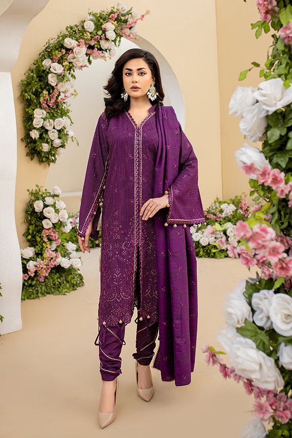 SAR-03 - SAFWA STARLA EMBROIDERED KHADDAR COLLECTION