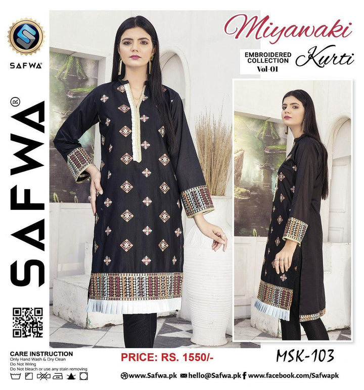 MSK-103 - SAFWA MIYAWAKI EMBROIDERED COLLECTION VOL 01  Dresses | Dress Design | Shirts |  Kurti 2022