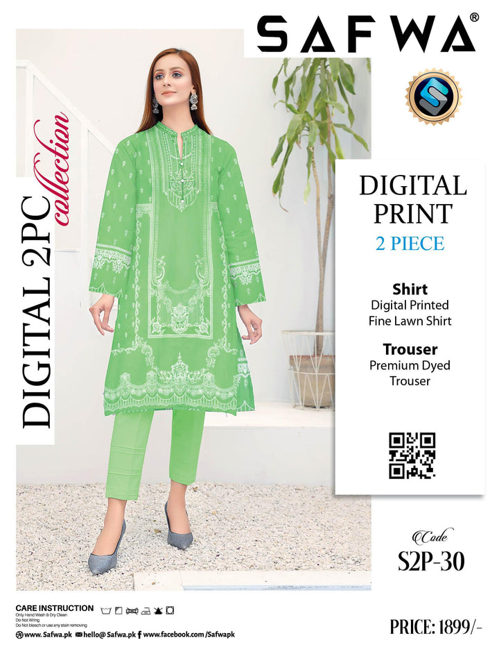 S2P-30 SAFWA DIGITAL PRINT 2-PIECE COLLECTION VOL 09 2022 Dresses | Dress Design | Pakistani Dresses | Online Shopping in Pakistan